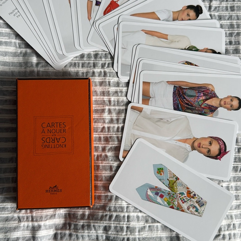 Hermes Scarf Knotting Cards